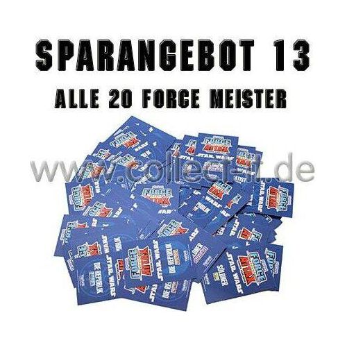 FA1 - Spar 13 - ALLE 20 Force Meister - Star Wars Force Attax - Serie 1