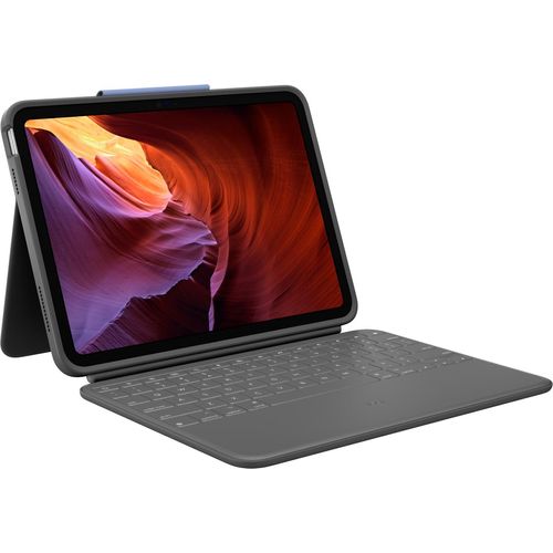 Logitech Rugged Folio, QWERTY, Nordisch, 1,8 cm, 1,2 mm, Apple, iPad (7. Generation) iPad (8. Generation) iPad (9. Generation) iPad (10. Generation) iPad (A16)