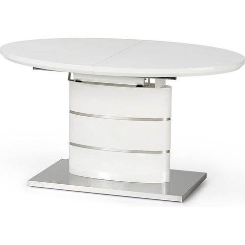 Halmar Zusammenklappbar Esstisch Espe - weißer Glanz