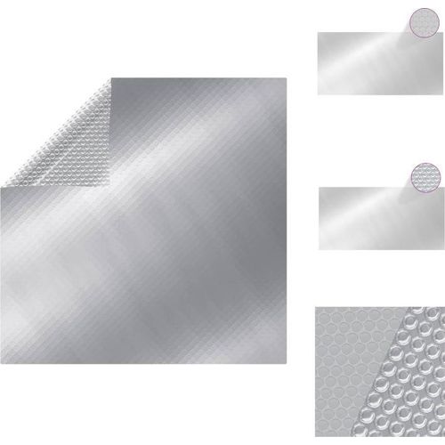 vidaXL Poolabdeckung Silbern 975x488 cm PE - Poolabdeckungen & -unterlagen