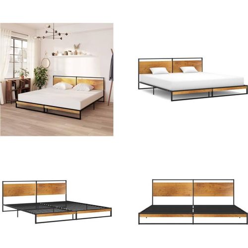 vidaXL Bett Metall 200x200 cm - Bettrahmen - Metall-Bettrahmen - Bett - Betten