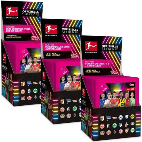 Topps Bundesliga Sammelsticker 2022/23 - 3 Displays (150 Tüten) PORTOFREI nach Deutschland!!!