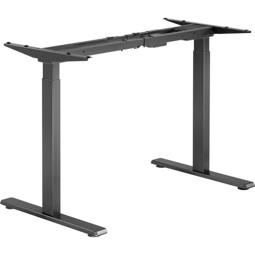 Wiltec Höhenverstellbarer Schreibtisch zweimotorig, Schreibtischrahmen, Gestell für Tischplatten, mit Kollisionsschutz, Memoryfunktion und Sitz-/Stehzeit-Erinnerung
