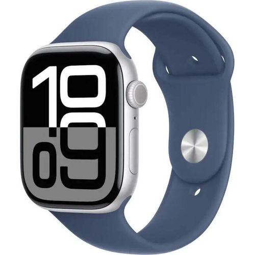Apple Uhrenserie 10 46mm AC/Silber SB/Denim M/L MWWM3QC/A EU Apple