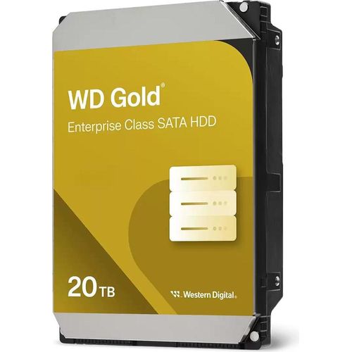 Western Digital 20TB HDD 7200rpm 291MiB/s Gold WD203KRYZ + Professional Reliability