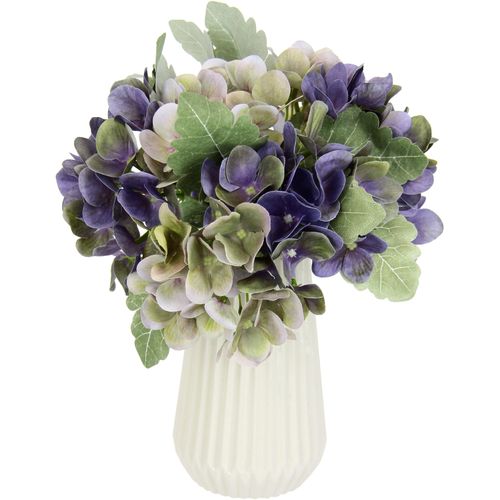 Kunstblume I.GE.A. "Künstlicher Blumenstrauß Bouquet Hochzeitsdeko Tischdeko", lila (violett), B:20cm H:30cm L:20cm, Polyester, Kunstpflanzen, Künstlicher Blumenstrauß Bouquet Hochzeitsdeko Tischdeko