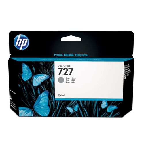 HP 727 Grau DesignJet Tintenpatrone, 130 ml, HP DesignJet T920 Druckerserie, HP DesignJet T1500 Druckerserie, HP DesignJet T930 Druckerserie,..., Thermal Inkjet, Grau, B3P24A, Business, Singapur