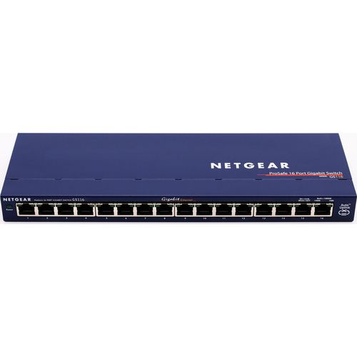 NETGEAR GS116 Unmanaged Gigabit Ethernet (10/100/1000) Grau