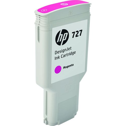 HP 727 Magenta DesignJet Tintenpatrone, 300 ml, HP DesignJet T920 Druckerserie, HP DesignJet T1500 Druckerserie, HP DesignJet T930 Druckerserie,..., Thermal Inkjet, Magenta, Singapur, 283 mm, 41 mm