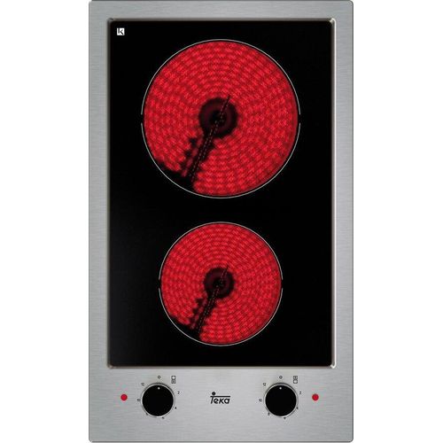 Teka EFX 30.1 2H, Schwarz, Edelstahl, Integriert, Keramik, Glaskeramik, 2 Zone(n), 2 Zone(n)