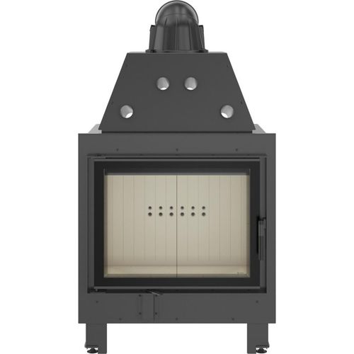 Kamineinsatz aus Stahl MBA 17 kW Ø 200 Doppelverglassung