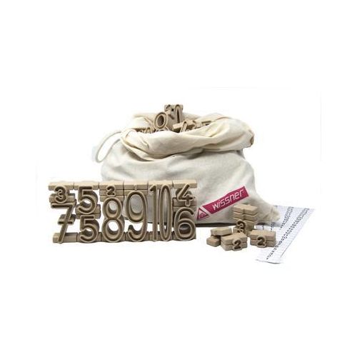 WISSNER® aktiv lernen - Satz aus 170 Stapelzahlen aus RE-Wood