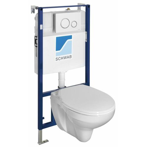 TAURUS Wand-WC mit UP-Spülkasten, weiß