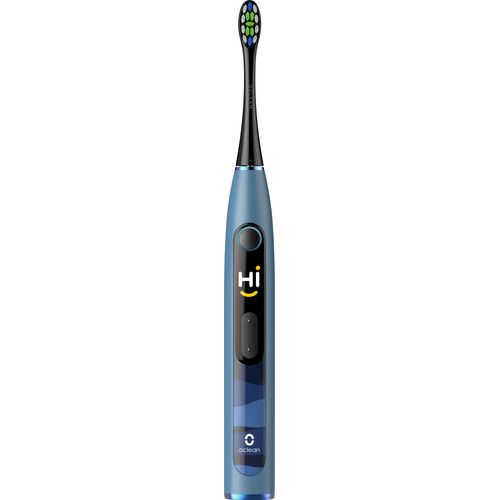 Oclean X10 Smart Sonic Electric Toothbrush with 5 Brushing Modes and 2 Minute Timer - Blue