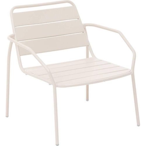 Sessel für Gartengarnitur PHUKET Lehmfarben - Epoxidbeschichteter Stahl - Hespéride