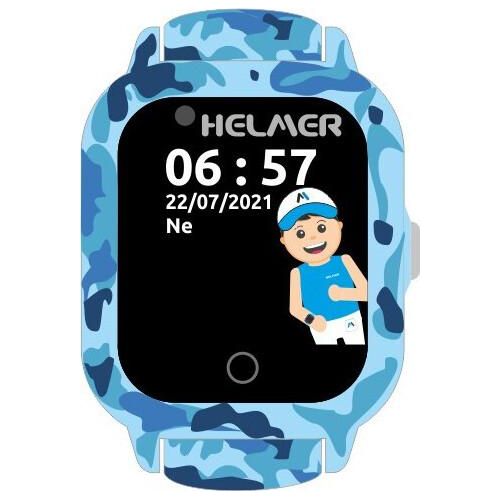 Smarte Touch-Uhr mit GPS-Ortung und Kamera - LK 710 4G blau