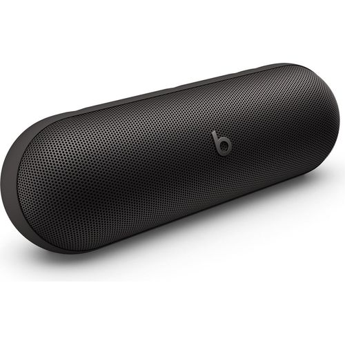 Beats Pill Bluetooth Lautsprecher Mattschwarz, IP67 wasserdicht, 24 Stunden Akkulaufzeit, Stereomodus, USB-C Powerbank-Funktion, 21,9x7,1x7,0 cm