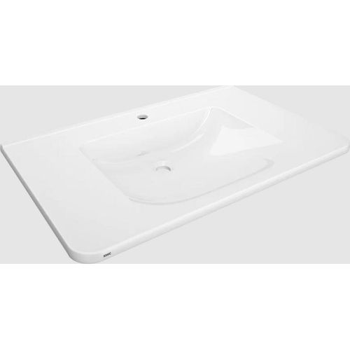 KWC AR Einzelwaschtisch, MEDCARE, MIRANIT, 850x150x550 mm, weiß, Hahnloch
