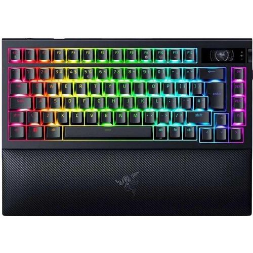 Razer BlackWidow V4 Pro - Tastatur - 75% - mit OLED-Display, Befehlswähler