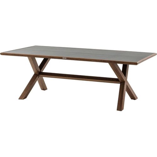 Hespéride - Gartentisch "axiome" honey &amp graphite 8-sitzer aus aluminium