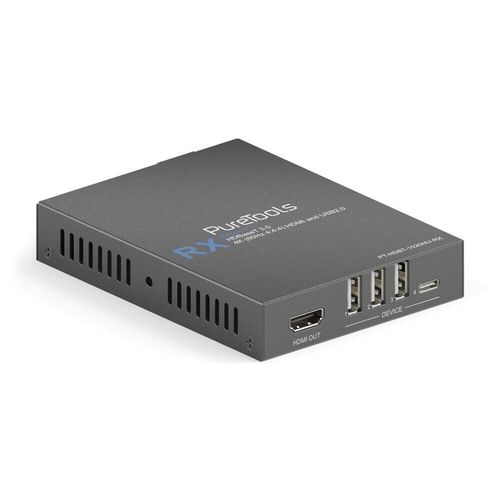 PureTools - HDBaseT HDMI und USB2.0 Receiver - HDBaseT 3.0 - 4K (60Hz 4:4:4) HDMI und USB 2.0