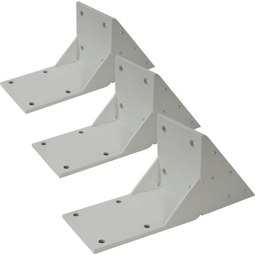 3er-Set Dachsparrenadapter für Kassetten-Markise T124, Dachsparren Halterung Adapter weiß
