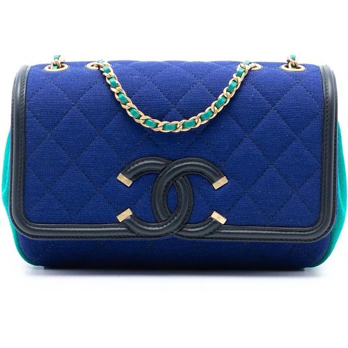 Chanel Hobo Bags - Small Jersey CC Filigree Flap - Gr. unisize - in Blau - für Damen