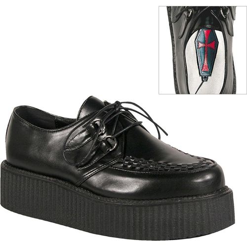 V-CREEPER-502 Damen Creeper von DemoniaCult, Schwarz , EU 46, US 14