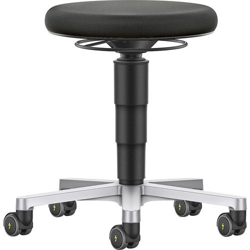 bimos ESD-Hocker, mit Rollen, Stoff