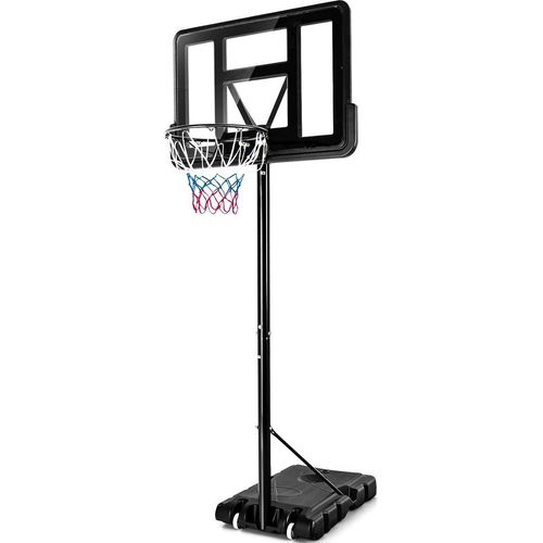 COSTWAY Basketballständer 130-305 cm höhenverstellbar, Basketballkorb mit Ständer & 2 Rädern, Korbanlage für Kinder, Erwachsene, mobiles Basketballanlage Indoor Outdoor