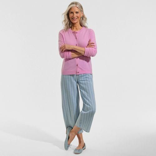 Merino-Cardigan, Damen,  Pink, by Lands' End