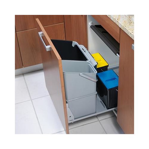 Naber Müllex Comfort 35 17 4 4. Abfallsammler, anthrazit/hellgrau. - Mülleimer