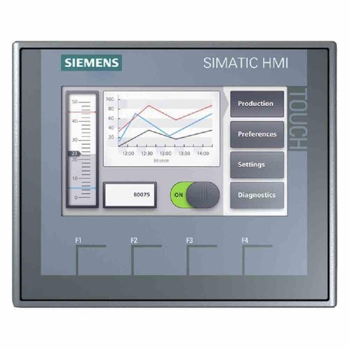 Siemens SIMATIC HMI KTP400 Basic, Digital, IP65, Grau, 0 - 50 °C, 140 mm, 116 mm