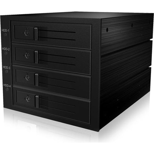 ICY BOX IB-564SAS-12G - Gehäuse für Speicherlaufwerke mit Lüfter - 3.5" (8.9 cm)