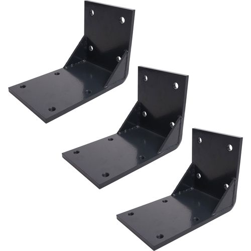 3er-Set Deckenadapter für Kassetten-Markise T124, Deckenmontage Halterung Adapter anthrazit