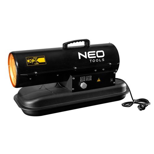 NEO TOOLS Ölheizgerät 20kW, Tank 19l, Brennstoffverbrauch 1,9l/h, Luftdurchsatz 550 m3/h, ohne Räder