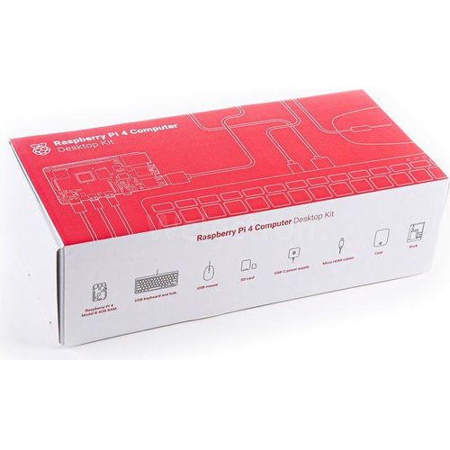 Raspberry Pi 4 Computer Modell B, 8 GB + Desktop Kit