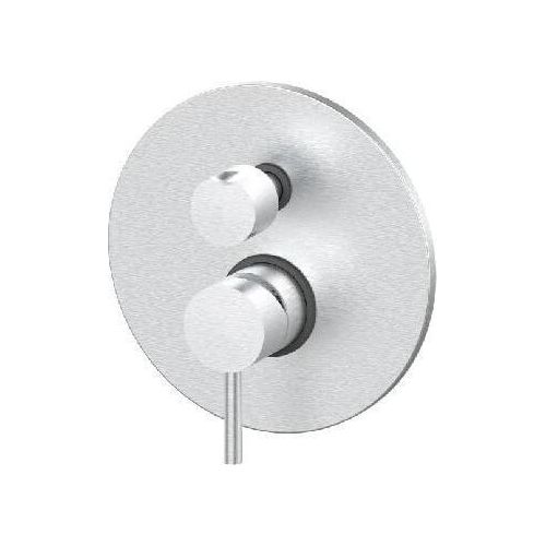 Paffoni Light - Unterputzarmatur für 2 Verbraucher, Edelstahl LIG018ST