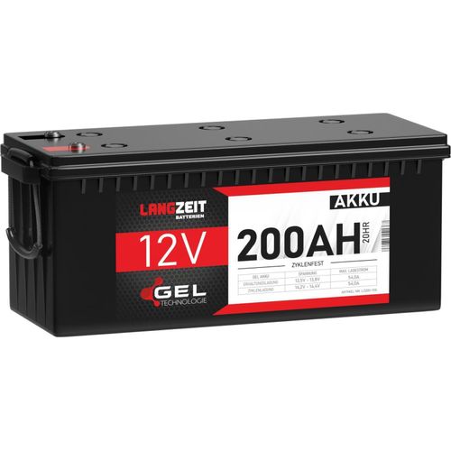 Langzeit Gel Akku 200Ah 12V