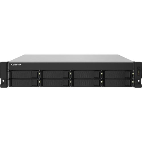 QNAP TS-832PXU - NAS-Server - 8 Schächte - Rack - einbaufähig - SATA 6Gb/s - RAID RAID 0, 1, 5, 6, 10, 50, JBOD, 60 - RAM 4 GB - Gigabit Ethernet / 2.5 Gigabit Ethernet / 10 Gigabit Ethernet - iSCSI Support - 2U