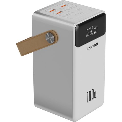 CANYON Powerbank OnPower 610 Aluminium 60000 mAh PD100W Weiß
