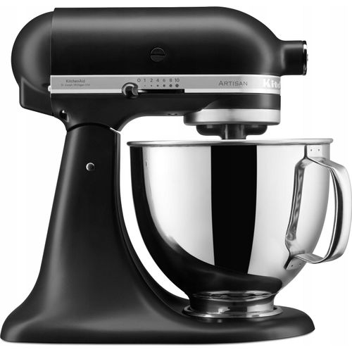 Multifunktionsplanetenmixer Kitchenaid Artisan Schwarz Robust 4.8L