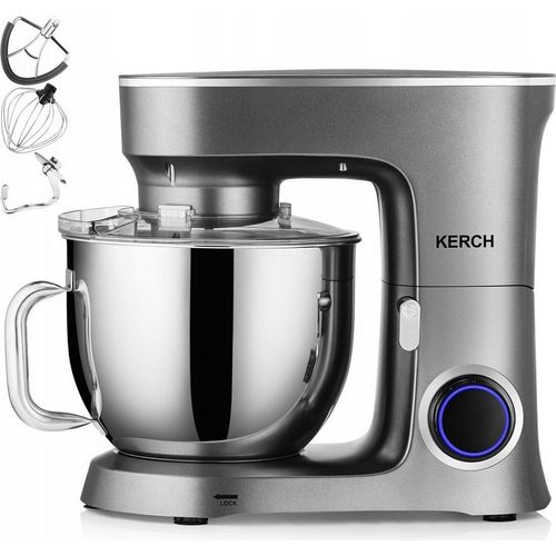 Planetenküchenmaschine Kerch Baker Grau 7L 3000W Pulse +Zubehör