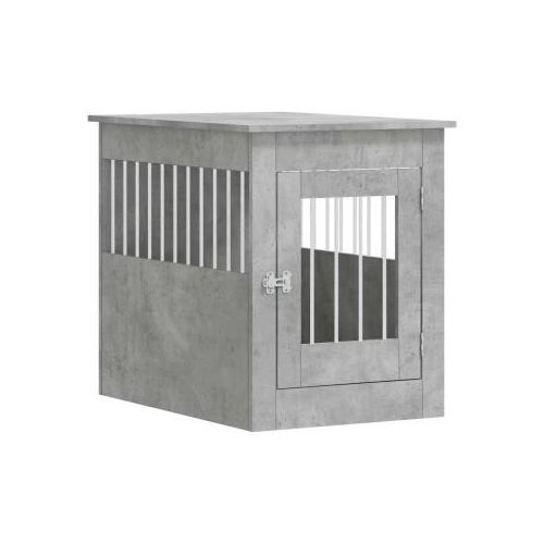 VidaXL Hundekäfig im Möbel-Stil grau 80 cm, 55 cm, 68 cm