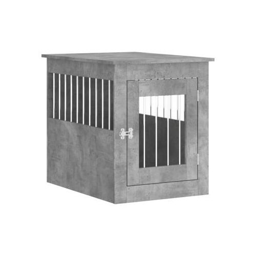 VidaXL Hundekäfig im Möbel-Stil grau 75 cm, 55 cm, 65 cm