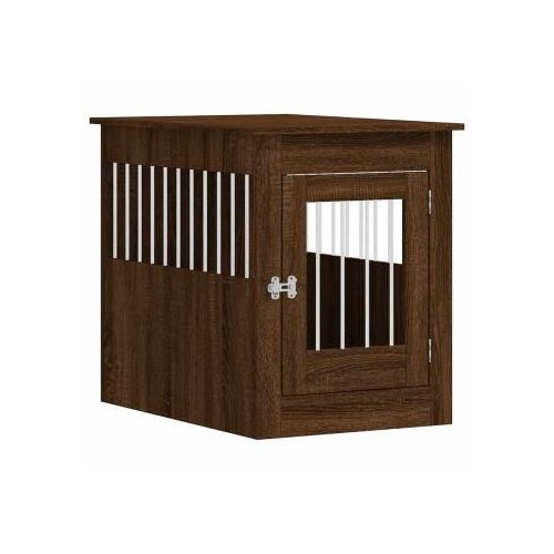 VidaXL Hundekäfig im Möbel-Stil braun 80 cm, 55 cm, 68 cm
