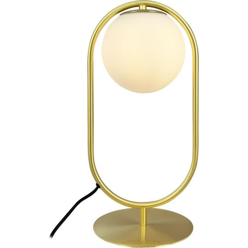 Tischlampe, Tischleuchte, Nachttischlampe, Schreibtischlampe, LED Leselampe, Reims Messing