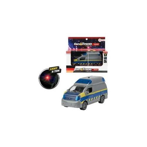 Polizeibus S.O.S mit Rückzugsmotor, mit Licht & Ton