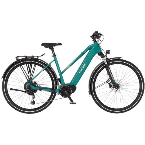 E-Bike FISCHER FAHRRAD "TERRA 4.0i 630 45" Gr. 45, grün, Elektrofahrräder, 45cm, 29 Zoll (73,66cm), Pedelec, Elektrofahrrad für Damen und Herren