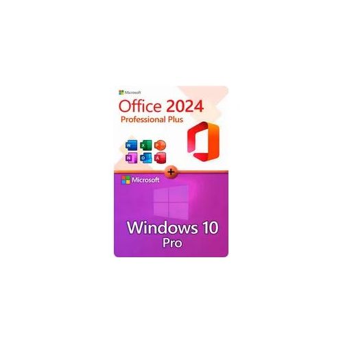 Microsoft Office 2024 Professional Plus + Windows 10 Professional für 3 PC